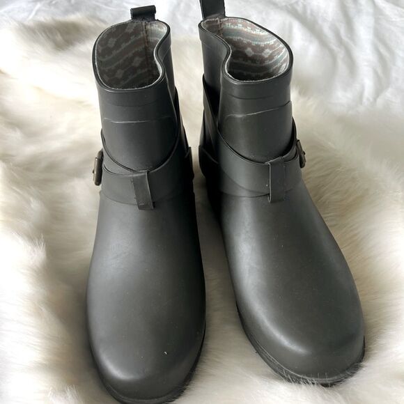 Lucky brand ankle rain boots Olive green - Picture 4 of 6